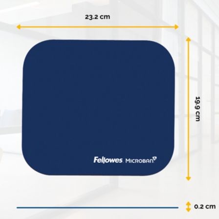 Fellowes Alfombrilla para Ratón Microban Azul